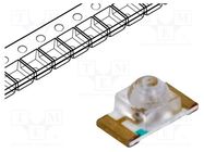 LED; SMD; 1206; yellow; 300÷500mcd; 3.2x1.6x1.8mm; 35°; 20mA OPTOSUPPLY