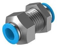 PUSH-IN BULKHEAD FITTING, 12MM, M22 X 1