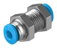PUSH-IN BULKHEAD FITTING, 4MM, M10 X 1