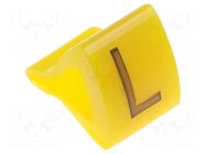 Markers; Marking: L; 1.7÷3.5mm; H: 7mm; A: 6mm; -30÷100°C; leaded KURANT