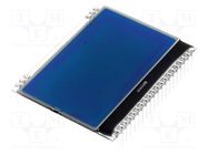 Display: LCD; graphical; 128x64; STN Negative; blue; 55x43mm DISPLAY VISIONS