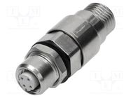 Adapter; M12 female D coded,both sides; D code-Ethernet HARTING