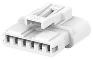 CONNECTOR HOUSING, PLUG, 6POS, 1ROW