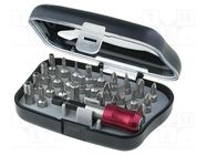 Kit: screwdriver bits; 25mm; Mounting: 1/4" (C6,3mm); bag; 30pcs. 