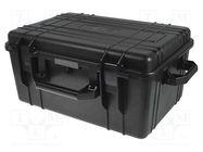 Case; Kind of container: tool case; black; ABS; 580x400x280mm NEWBRAND