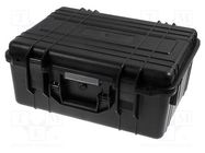 Case; tool case; black; ABS; 476x386x206mm; IP67 NEWBRAND