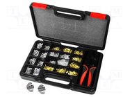 Kit: for crimping push-on connectors, terminal crimping; case 