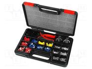 Kit: for crimping push-on connectors, terminal crimping; case 