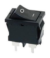 ROCKER SWITCH, DPST, 10A, 250VAC, PANEL