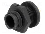 Connector: circular; EN2; socket; male; THT; for panel mounting SWITCHCRAFT