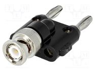 Adapter; banana 4mm plug x2,BNC plug; 500V FLUKE