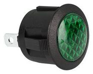 INDICATOR LIGHT, GREEN, 20MM, 12VDC