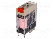 Relay: electromagnetic; DPDT; Ucoil: 24VAC; Icontacts max: 5A; 150W 