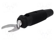 Connector: fork terminals; plug; 60VDC; 30A; black; 2.5mm2; 1mΩ HIRSCHMANN T&M