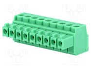 Pluggable terminal block; 3.5mm; ways: 9; straight; plug; female PHOENIX CONTACT