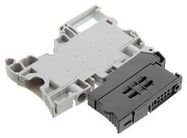 TERMINAL BLOCK, DINRAIL, 1POS, 6AWG