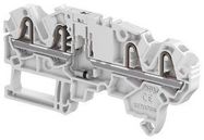 TERMINAL BLOCK, DINRAIL, 4POS, 12AWG