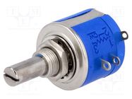 Potentiometer: shaft; multiturn; 50kΩ; 2W; ±5%; 6.35mm; linear SR PASSIVES