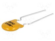 Fuse: PTC polymer; 400mA; THT; 5.1mm; Ø0.51x7.6mm ECE