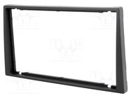 Radio frame; Opel,Renault,Suzuki; 2 DIN; dark grey PER.PIC.