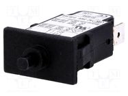 Circuit breaker; Urated: 240VAC; 48VDC; 1A; SPST; Poles: 1; SNAP-IN 