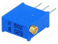 Potentiometer: mounting; multiturn; 5kΩ; 500mW; THT; ±10%; linear SR PASSIVES