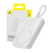 Powerbank Baseus Magnetic Mini 10000mAh, USB-C 30W MagSafe (white), Baseus