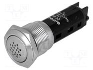 Signaller: sound; 80dB; Illumin: none; IP50; Ø19mm; 1÷10mm; 360mW ONPOW