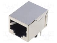 Connector: RJ45; socket; PIN: 8; shielded; Layout: 8p8c; THT ADAM TECH