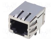 Connector: RJ45; socket; PIN: 8; panel ground terminals,shielded 