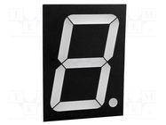 Display: LED; 7-segment; 101.2mm; 4"; No.char: 1; red; 18÷44mcd KINGBRIGHT ELECTRONIC