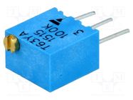 Potentiometer: mounting; multiturn; 100kΩ; 250mW; ±10%; linear VISHAY