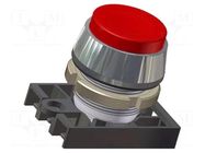 Switch: push-button; 22mm; Stabl.pos: 1; red; IP55; prominent; NEK22 PROMET