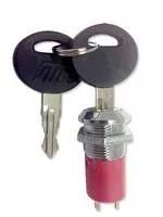 KEY SWITCH, 90 DEG, 2 POS, SOLDER LUG