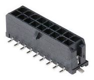 CONNECTOR, HEADER, 18POS, 2ROW, 3MM