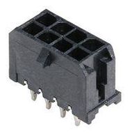 CONNECTOR, HEADER, 8POS, 2ROW, 3MM