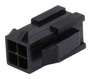 CONNECTOR HOUSING, PLUG, 4POS, 3MM