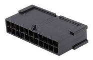 CONNECTOR HOUSING, PLUG, 22POS, 3MM