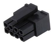 CONNECTOR HOUSING, 8POS, RCPT, 3MM