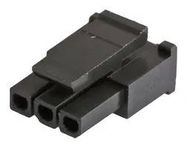 CONNECTOR HOUSING, 3POS, RCPT, 3MM