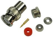 RF/COAXIAL, BNC PLUG, STRAIGHT, 50 OHM, CLAMP