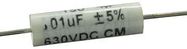 CAPACITOR POLYESTER FILM 0.01UF, 630V, 5%, AXIAL