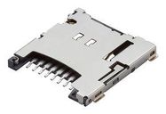 MICROSD CONNECTOR, 8POS, PUSH-PUSH