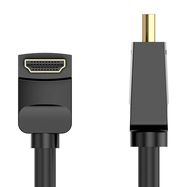 Cable HDMI 2.0 Vention AARBG 1,5m, Angle 90°, 4K 60Hz (black), Vention