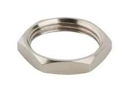 HEX NUT, BNC RCPT, BRASS