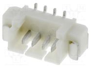 Connector: wire-board; socket; male; 1.25mm; PIN: 4; SMT; 125V; 1A JOINT TECH