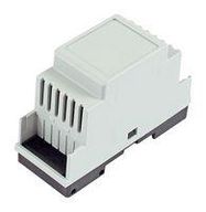 ENCLOSURE, DIN RAIL, POLYCARBONATE, GREY