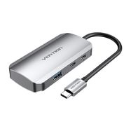 USB-C to USB-C Docking Station, 3x USB3.0, PD 0.15m Vention TNDHB, gray, Vention