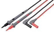 TEST LEAD SET, BLACK/RED, 2.95FT