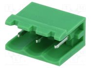 Pluggable terminal block; 5mm; ways: 3; straight; socket; male PHOENIX CONTACT